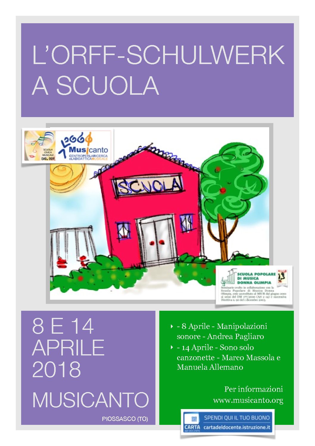 L’Orff-Schulwek a scuola – MANIpolAZIONI SONORE – Andrea Pagliaro
